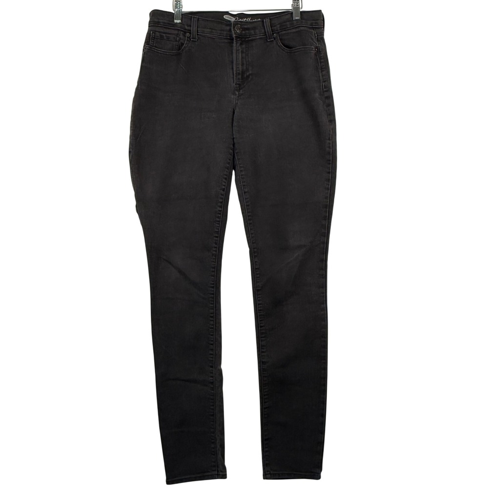 Old Navy 10 Tall Sweetheart Curvy Skinny Jeans‎ Black Jack Stretch Retro Neutral